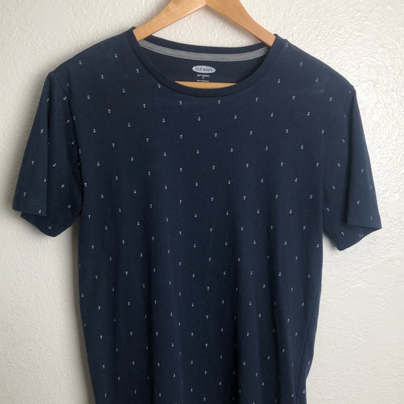 Old Navy Soft Anchor Pattern T-Shirt - Picture 1 of 3